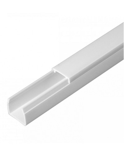 Кабель-канал белый 2-й замок в п/э 16х16 (120м/уп) Промрукав (PR.0616161) в Оренбурге Кабель-канал Pintop.ru