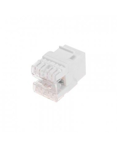 Модуль Keystone Jack RJ-45(8P8C), UTP неэкранированный, CAT 5e, тип 180 градусов, белый REXANT PRO 02-0060 в Оренбурге Модули Keystone Pintop.ru