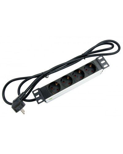 Блок евророзеток для 10 шкафов, горизонтальный, 4 розетки, 16 A Cabeus PDU-4P-2EU в Оренбурге Блоки розеток Pintop.ru