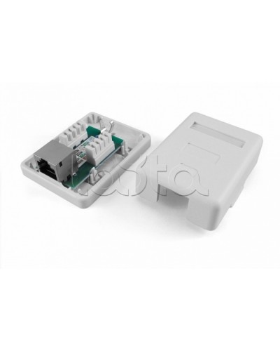 Розетка компьютерная RJ-45(8P8C) Hyperline SB1-1-8P8C-C5e-SH-WH в Оренбурге Розетки компьютерные и телефонные Pintop.ru