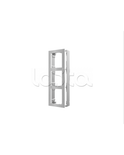 Рамка монтажная на 3 модуля Hikvision DS-KD-ACW3/S в Оренбурге Аксессуары для IP домофонов Pintop.ru