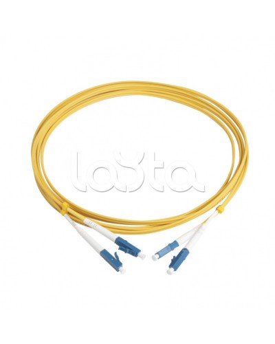 Патч-корд волоконно-оптический Hyperline FC-D2-9-LC/UR-LC/UR-H-3M-LSZH-YL в Оренбурге Патч-корды оптические Pintop.ru