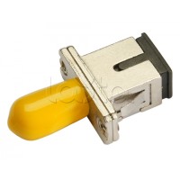 Соединитель проходной ST-SC, SM(для одномодового кабеля), simplex Cabeus ST-SC-SM