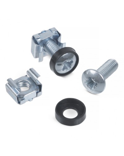 Комплект винт M6, квадратная гайка, шайба для крепления 19 оборудования в Оренбурге Расходные материалы для шкафов и стоек Pintop.ru