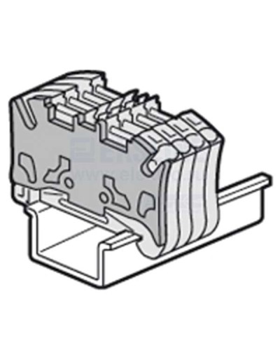 Торцевая крышка Viking 3 для пружинных клемм с шагом 5 мм двухъярусных Legrand 037589 в Оренбурге Клеммные колодки Pintop.ru