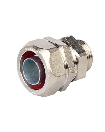 Муфта металлорукав-коробка DN 12,М16х1,5 наружная резьба DKC (6014-1216G) в Оренбурге Аксессуары для лотков Pintop.ru