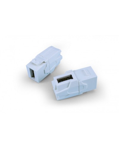 Вставка формата Keystone Jack Hyperline (KJ1-USB-VA3-WH) в Оренбурге Кроссы оптические Pintop.ru