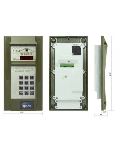 Блок вызова до 200 абонентов Vizit БВД-N201FCP в Оренбурге Блоки вызова многоабонентные Pintop.ru