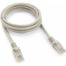 Патч-корд медный U/UTP, категория 5e, 26 AWG (0,48 мм), LSZH, серый, 0,3 м