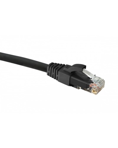 Коммутационный шнур категории 5e, U/UTP,LSZH, T568B, черный, 3,0 м Eurolan (21D-U5-03BL) в Оренбурге Патчкорды (медные) Pintop.ru