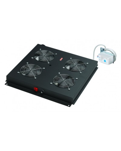 Вентилятор 4-х мод. с мех. терм., со шнуром пит. 1,8м, вилка Shuko, чер. Datarex DR-452411 в Оренбурге Вентиляторные модули Pintop.ru