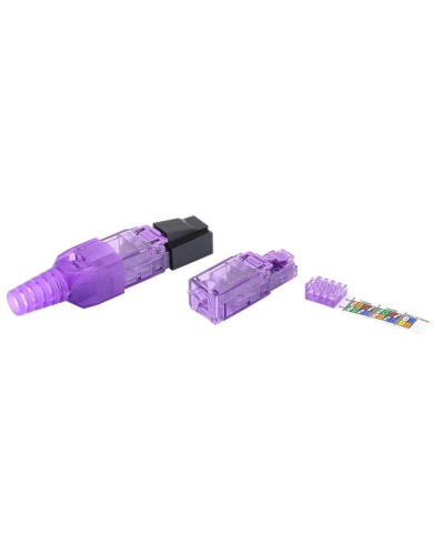 Разъем RJ-45 8P8C Hyperline PLUD-8P8C-S-C6-VL в Оренбурге Коннекторы и разъемы Pintop.ru