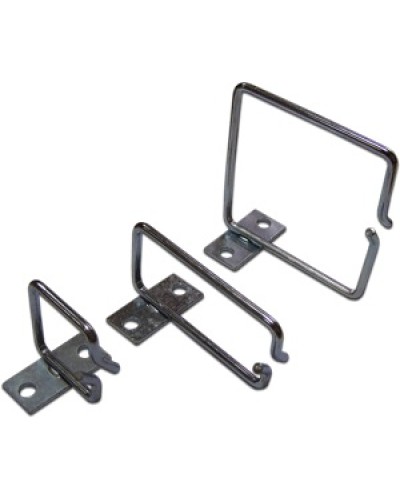 Скоба-органайзер металлическая для установки на 19 профиль, 80х80 мм TWT TWT-RING-M80x80 в Оренбурге Кабельные органайзеры Pintop.ru