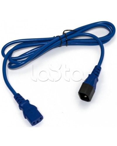 Кабель питания монитор-компьютер Hyperline PWC-IEC13-IEC14-3.0-BL в Оренбурге Патч-корды и пигтейлы Pintop.ru