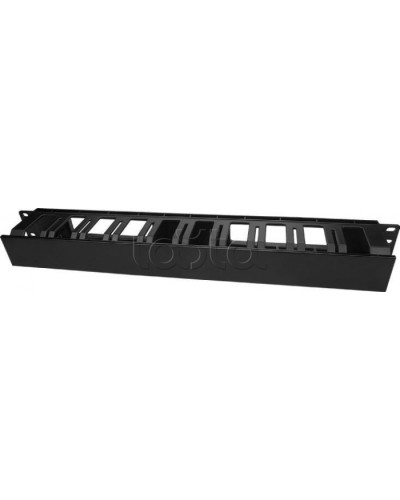 Кабельный организатор пластиковый с крышкой Hyperline (CM-1U-D66-PL-COV) в Оренбурге Кабельные органайзеры Pintop.ru