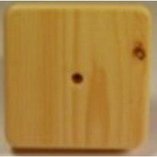 Коробка распаячная, с винтом, 100x100x20 (50 шт/уп) ПожТехКабель 030-009