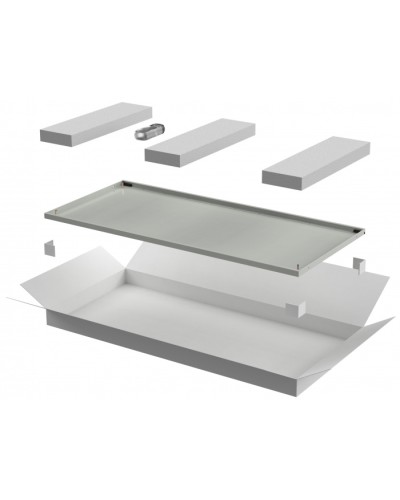 ITK LINEA E Дверь металлическая 600мм шкафа 42U сер. (LE35-42U6X-DM) в Оренбурге Аксессуары для стоек и шкафов Pintop.ru