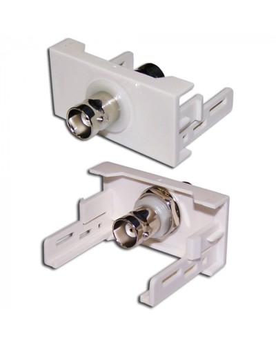 Вставка Mosaic 22.5x45 с BNC-адаптером BC-009, белая LANMASTER (LAN-WA-LP-BNC-WH) в Оренбурге Коннекторы и разъемы Pintop.ru