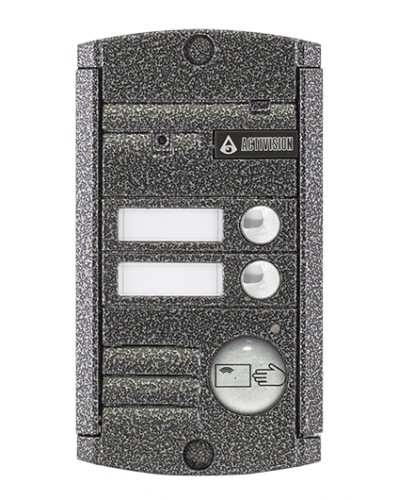 Видеопанель вызывная накладная цветная на 2 абонента с Proxy-считывателем Activision AVP-452 Proxy (PAL, антик) в Оренбурге Вызывные видеопанели малоабонентные Pintop.ru