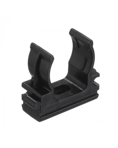 CF20G Держатель (клипса), без галогена, для труб D20мм, цвет чёрный (50 шт/упак) Экопласт (41720-50HF-BL) в Оренбурге Держатели, клипсы, скобы Pintop.ru