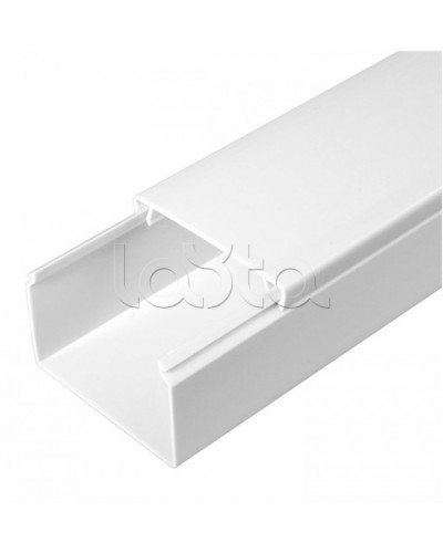 Кабель-канал белый 2-й замок в п/э 60х40 (18 м/уп) Промрукав (PR03.0055) в Оренбурге Кабель-канал Pintop.ru