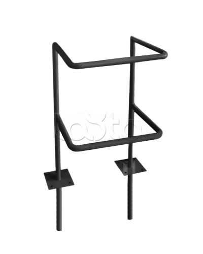 Ограждение стойки считывателя ОС-1 АЯКС, цвет черный, «под бетонирование» Магнито-контакт в Оренбурге Ограждения Pintop.ru