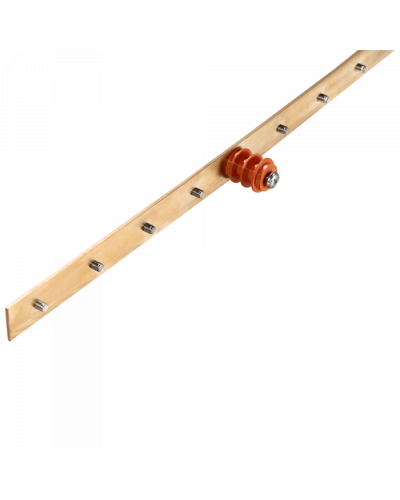 Шина заземления вертикальная, медная 1900х25х3 мм, 34 контакта TWT (TWT-EBARV-42U-25x3/34) в Оренбурге Аксессуары для стоек и шкафов Pintop.ru