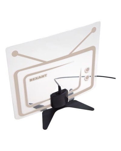 Антенна комнатная «Активная» для цифрового телевидения DVB-T2, Ag-717 REXANT 34-0717 в Оренбурге Системы видеонаблюдения Pintop.ru