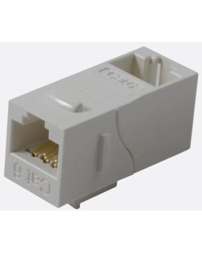 Повторитель портов RJ-45, неэкранированный, 90 градусов, кат.6, формата Keystone, белый LANMASTER LAN-KCP45U6/90-WH в Оренбурге Проходные адаптеры Pintop.ru
