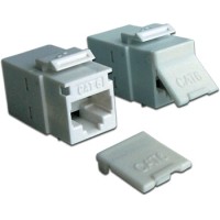 Повторитель портов RJ-45, неэкранированный, кат.6, формата Keystone, белый LANMASTER LAN-KCP45U6-WH