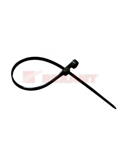 Хомут-стяжка нейлоновый под винт 3.6х150 мм чёрный (100шт/уп) REXANT 07-0155 в Оренбурге Стяжки-хомуты Pintop.ru