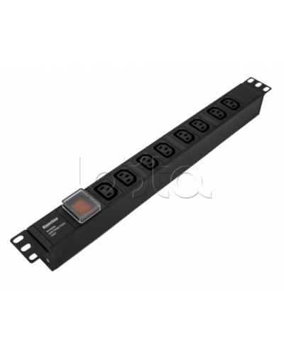 Блок розеток Hyperline SHE19-8IEC-S-IEC в Оренбурге Блоки розеток Pintop.ru