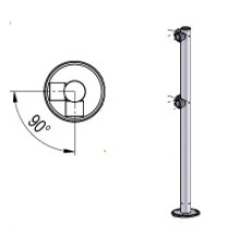 Стойка ограждения L-образная двухсторонняя Oxgard Стойка ограждения L-образная (ВЗР 1996.03)