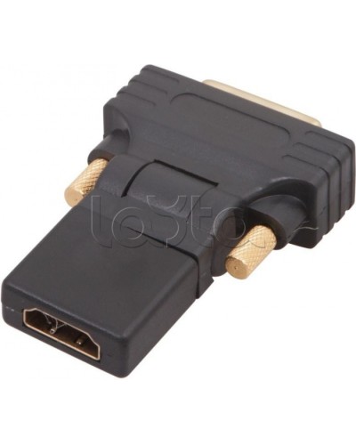 Переходник штекер DVI-D - гнездо HDMI поворотный GOLD (10шт/уп) REXANT 17-6812 в Оренбурге Проходные адаптеры Pintop.ru