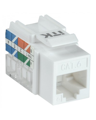 Модуль Keystone Jack кат.5E UTP 110 IDC 90град ITK CS1-1C5EU-11 в Оренбурге Модули Keystone Pintop.ru