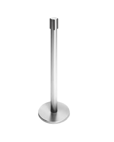 Стойка ограждения передвижная с ремнем (5 метров красный с тормозом) Oxgard ВЗР2387.02 в Оренбурге Ограждения Pintop.ru