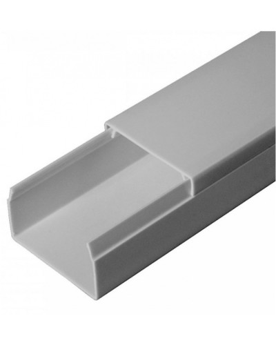 Кабель-канал серый RAL 7035 2-й замок в п/э 40х25 (30м/уп) Промрукав (PR03.0075) в Оренбурге Кабель-канал Pintop.ru