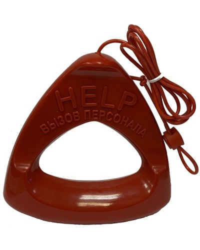 Дополнительная ручка красного цвета со шнуром красного цвета Hostcall MP-060W1 в Оренбурге Система оповещения и трансляции Hostcall Pintop.ru