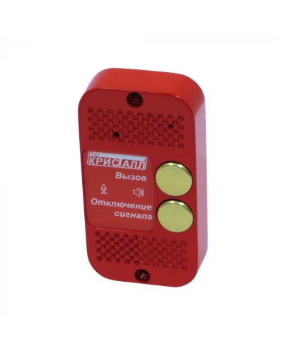 Переговорное устройство с кнопкой отключения оповещателя Кристалл СДК-029.МГН в Оренбурге Дополнительное оборудование для ОПС Pintop.ru