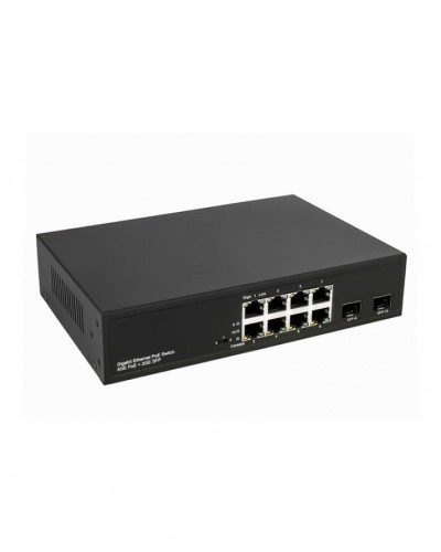 PoE коммутатор Gigabit Ethernet на 8 RJ45 + 2 SFP порта NST NS-SW-8G2G-P в Оренбурге Коммутаторы Pintop.ru
