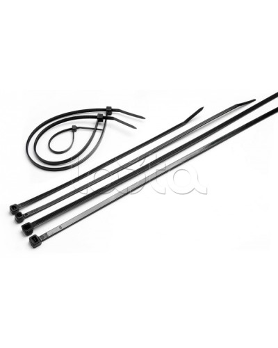 Стяжка нейлоновая неоткрывающаяся, безгалогенная (halogen free), 200x3.6мм, черная (100 шт) Cabeus CTBL-200 в Оренбурге Стяжки-хомуты Pintop.ru