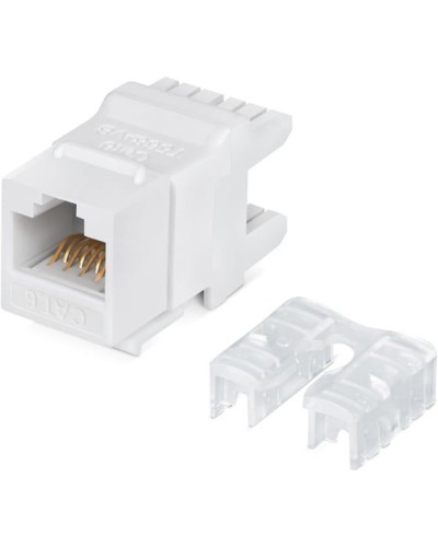 Модуль Keystone Jack RJ-45(8P8C), UTP неэкранированный, CAT 6, тип 180 градусов, белый REXANT PRO 02-0250 в Оренбурге Модули Keystone Pintop.ru