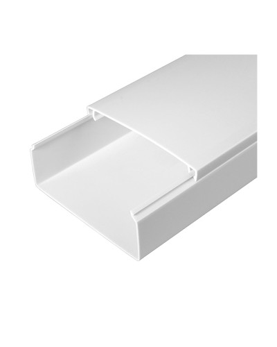 Кабель-канал белый 2-й замок в п/э 100х40 (24м/уп) Промрукав PR.0510041 в Оренбурге Кабель-канал Pintop.ru