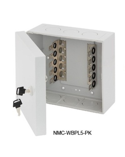 Щит распределительный настенный 5 плинтов NIKOMAX (NMC-WBPL5-PK) в Оренбурге Щиты электрические Pintop.ru