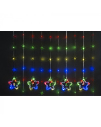 Гирлянда Navigator 95 012 NGF-D035-01 (бахрома звезды и фигурки WW 3*0.6м IP20) в Оренбурге Источники света(Лампы) Pintop.ru