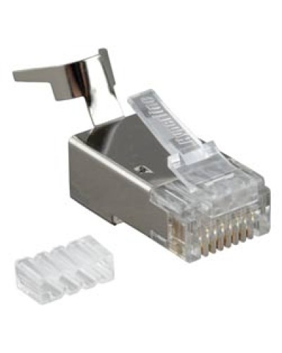 Разъем RJ-45 под витую пару, кат. 6, экранированный, универсальный Hyperline PLUG-8P8C-UV-C6-TW-SH в Оренбурге Коннекторы и разъемы Pintop.ru