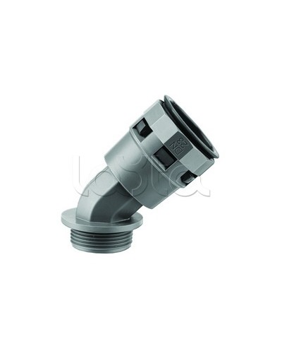 Муфта 45 грд. труба-коробка DN 48 мм, М50х1,5, полиамид, цвет черный DKC PAL48M50N в Оренбурге Повороты, муфты, тройники Pintop.ru