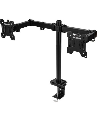 Кронштейн для двух мониторов 13-32, одно колено настольный, серия офис REXANT 38-0356 в Оренбурге Системы видеонаблюдения Pintop.ru