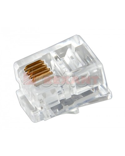 Джек телефонный 6P4C (100шт/уп) REXANT 05-1012 в Оренбурге Коннекторы Pintop.ru