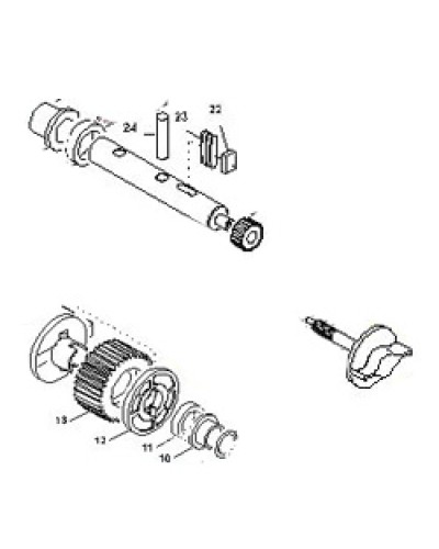 Выходной вал BX-E, BX-E241 Came 119RIBX015 в Оренбурге Запчасти для шлагбаумов и автоматики Pintop.ru